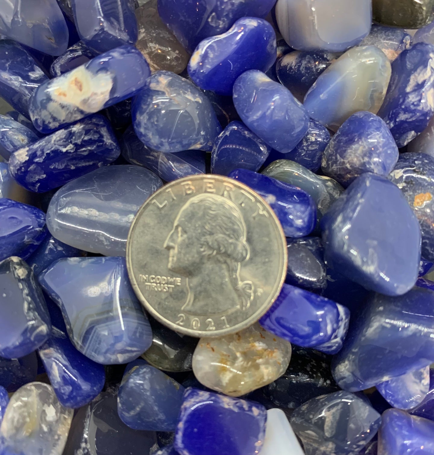 Blue Agate Tumble