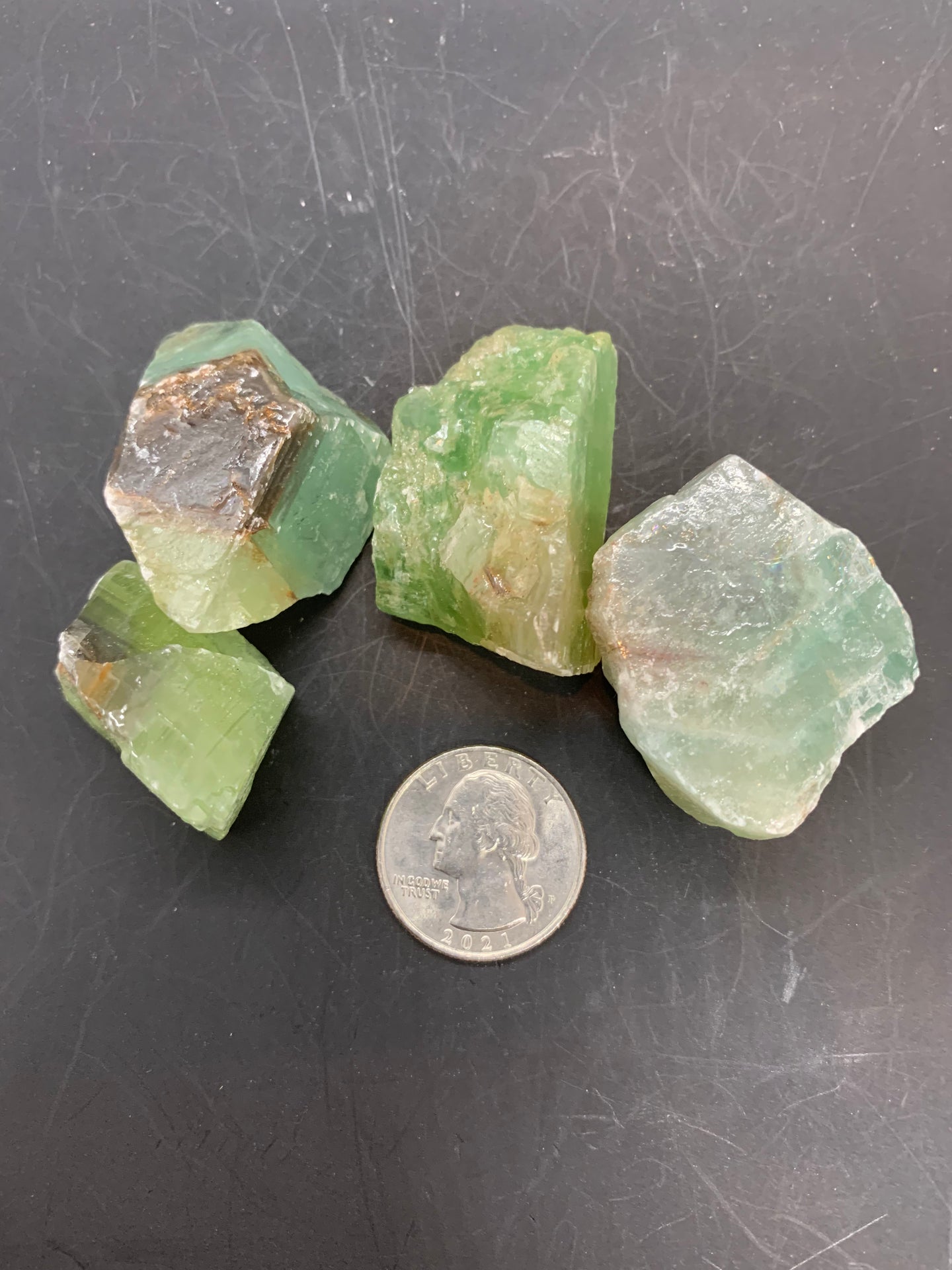 Green Calcite Tumble