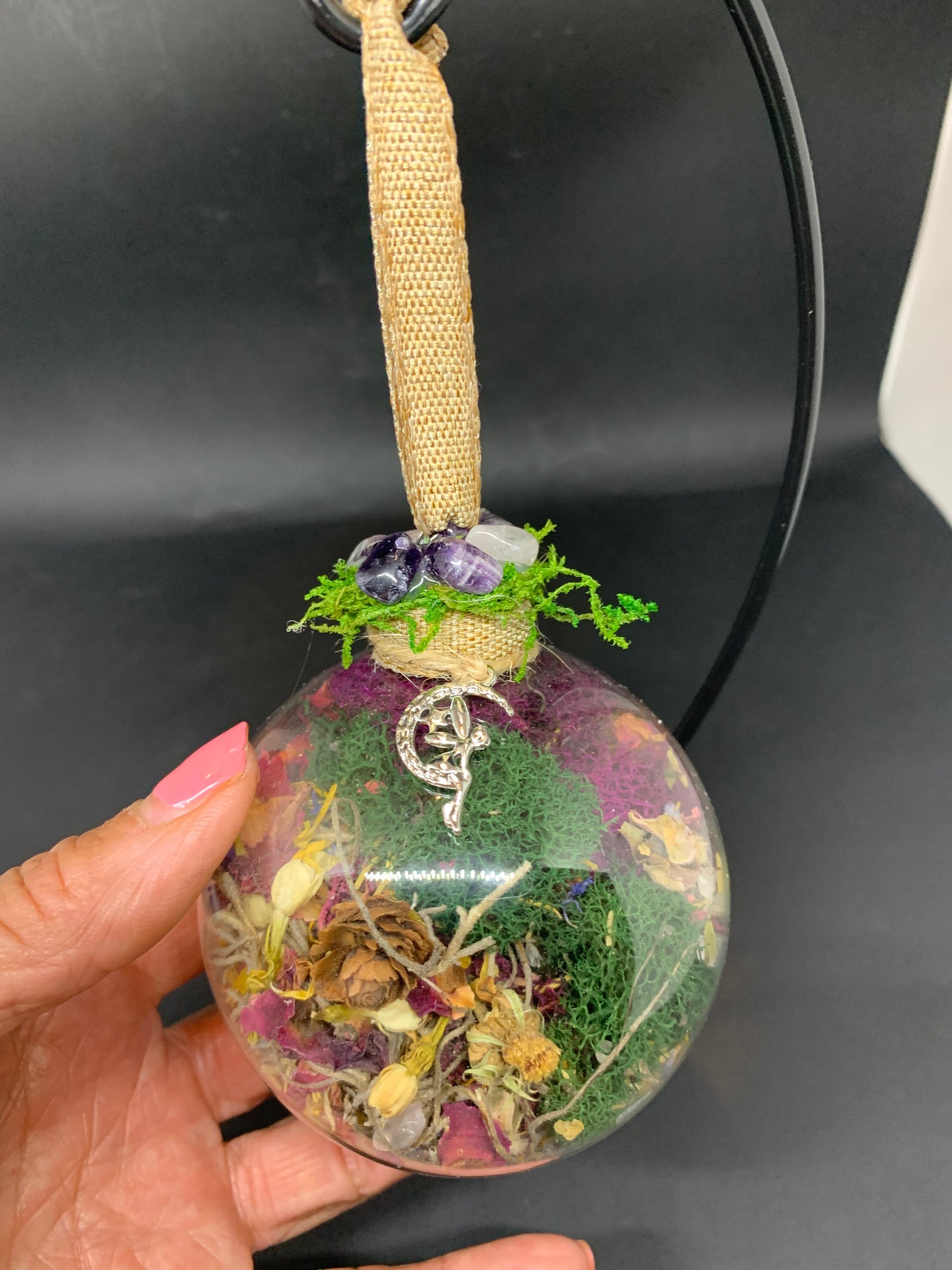 Moon Fairy Forest Witch Ball