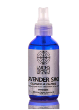 LAVENDER SAGE: Charged and Crystal Infused with Amethyst & Clear Quartz