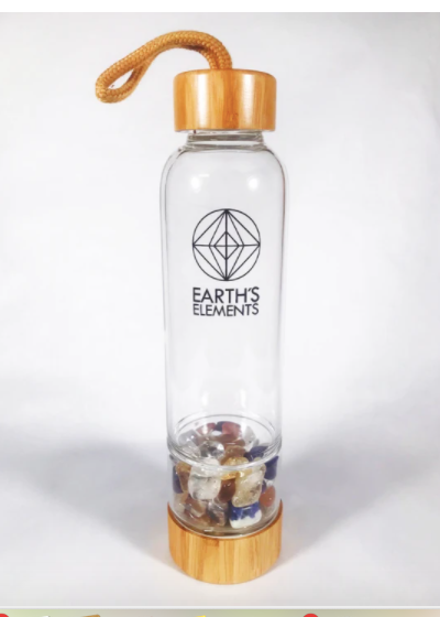 Chakra Alignment Crystal Infused Water Bottle
